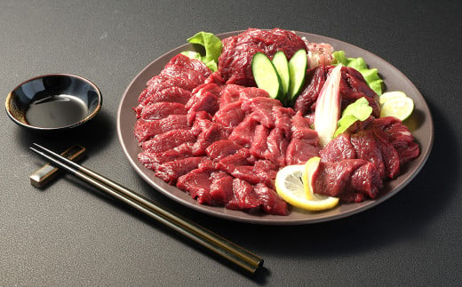 【フジチク ふじ馬刺し】馬刺し 上赤身（600g） 馬肉 馬刺 赤身 タレ付き 肉 お肉 冷凍 熊本県 上天草市