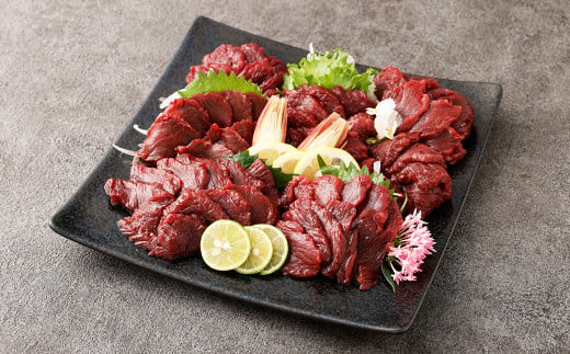 【フジチク】国産 馬刺し 赤身（600g） 約100g×6個 馬肉 馬刺 赤身 タレ付き 肉 お肉 冷凍 熊本県 上天草市