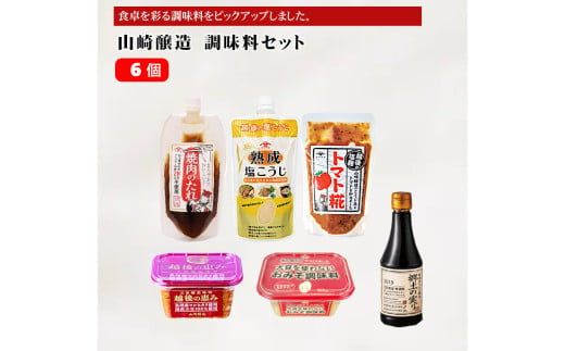 10P177 山崎醸造 調味料セット 調味料 味噌 みそ 塩こうじ 新潟県 小千谷 1599050 - 新潟県小千谷市