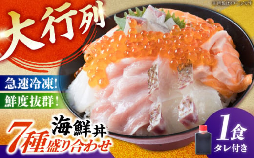 海鮮丼 7種盛り合わせ 1人前 糸島市 / 塚本鮮魚店　刺身 魚 [ARO001]