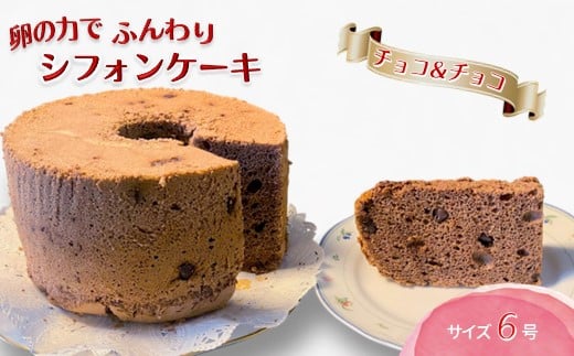 手作りチョコ＆チョコシフォンケーキ 6号 1688343 - 千葉県白井市