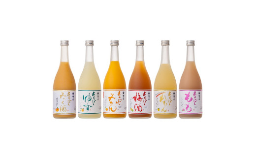 あらごしシリーズ 720ｍl 6本 セット ／ 梅乃宿酒造 お酒 リキュール ギフト 贈り物 プレゼント 人気 メーカー直送 みっく酒 ゆず みかん  梅酒 もも 果実 奈良県 葛城市 - 奈良県葛城市｜ふるさとチョイス - ふるさと納税サイト