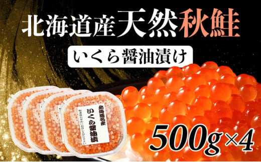 北海道産天然秋鮭 いくら醤油漬け 2kg（500g×4） 登別産 海の幸 いくら イクラ 小分け 鮭いくら 鮭イクラ イクラ醤油漬 イクラ醤油漬け 鮭 鮭卵 ikura いくら醤油漬 冷凍いくら 冷凍イクラ いくら北海道 イクラ北海道 醤油鮭いくら 醤油鮭イクラ 年末年始 お歳暮 お正月 2025 人気 ふるさと納税 北海道 登別市