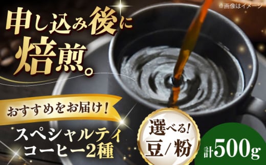 [豆] スペシャルティコーヒー おすすめ2種セット 各250g 珈琲 コーヒー豆 コーヒー粉 コーヒー ドリップ ドリップ珈琲 飲料 愛媛県大洲市/株式会社日珈 [AGCU027-2] お正月 クリスマス