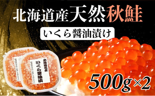 北海道産天然秋鮭 いくら醤油漬け 1kg（500g×2） 登別産 海の幸 いくら イクラ 小分け 鮭いくら 鮭イクラ イクラ醤油漬 イクラ醤油漬け 鮭 鮭卵 ikura いくら醤油漬 冷凍いくら 冷凍イクラ いくら北海道 イクラ北海道 醤油鮭いくら 醤油鮭イクラ 年末年始 お歳暮 お正月 2025 人気 ふるさと納税 北海道 登別市