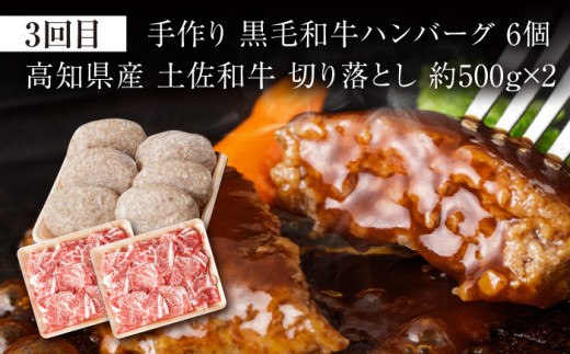 【3回定期便】お肉の定期便 たっぷり牛肉尽くしセット (3ヵ月) 総計約3.94kg 国産 牛肉 すき焼き すきやき 焼肉