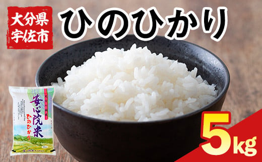 ＜令和6年産・新米＞ヒノヒカリ 大分県宇佐市安心院産(5kg) お米 白米 精米 ご飯 ごはん ひのひかり【116800100】【大分県農業協同組合 ふれあい市場安心院店】