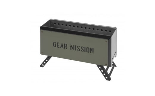 ＜GEAR MISSION＞二次燃焼焚火台「BF-GM1(オリーブグリーン)」【1546714】