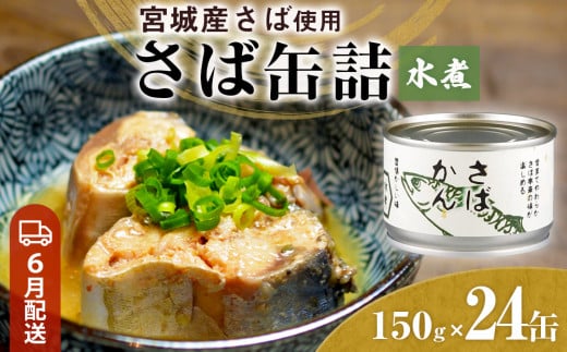 【6月配送】缶詰 さば缶詰 水煮 24缶 サバ缶 鯖缶 さば缶 鯖 国産 常温 長期保管 ローリングストック 備蓄 常温保存 防災 非常食 キャンプ 保存食 長期保存可 缶詰め セット 保存料 無添加 STIみやぎ 1384780 - 宮城県石巻市