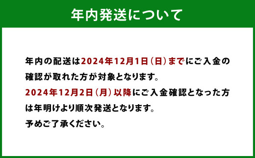 年内発送について