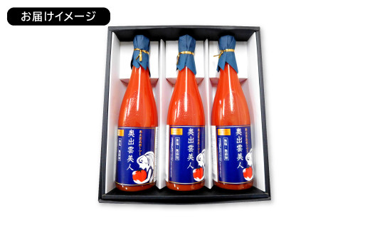 無塩・無添加トマトジュース　奥出雲美人　720ml×3本入り