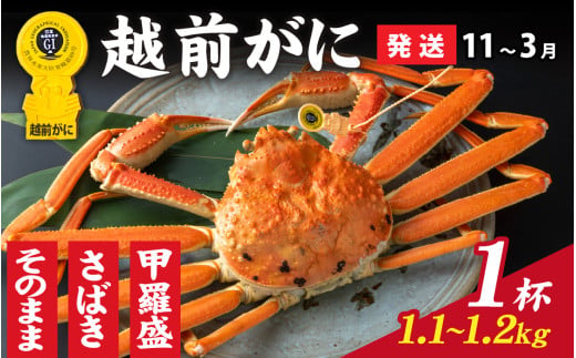 [先行予約]選べる!美味しさ直送[成前特選]越前かに(1.1kg〜1.2kg)×1杯[11月〜3月発送]捌き [O-028050_08]