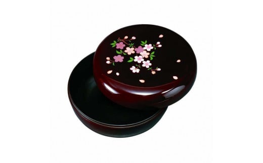 6.0寸 菓子器 溜 里桜（内梨地）【YG92】 1655153 - 和歌山県由良町