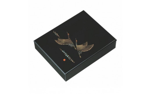 紀州漆器 文庫 黒 ツルの舞【YG278】 1655320 - 和歌山県由良町 |インテリア・寝具・収納