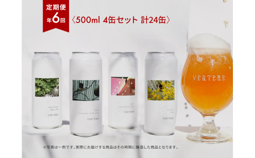 ＜年6回 定期便＞ VERTERE（バテレ）クラフトビール 500ml缶 4本 1070887 - 東京都奥多摩町