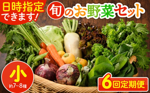 日時指定可能！旬のお野菜セット（サイズ小）【全６回定期便】