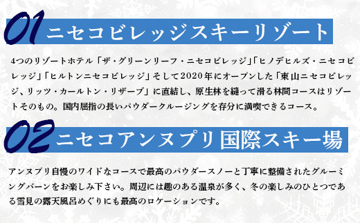 ニセコ全山共通リフト券（All Mt.Pass）1日券（2枚）ニセコアンヌプリ・ニセコビレッジ引換専用