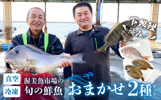 渥美魚市場の旬の鮮魚　おまかせ2種セット 下処理済み 魚セット 愛知県 田原市  1689460 - 愛知県田原市