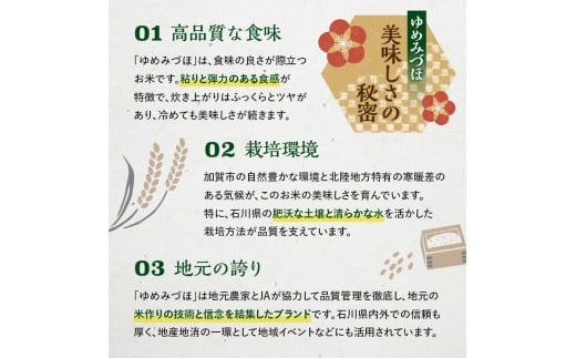 石川県加賀市のふるさと納税 復興応援米 令和6年産 ゆめみづほ 精米 5kg 最短5営業日以内発送 ギフト 贈り物 グルメ 食品 復興 震災 コロナ 能登半島地震復興支援 北陸新幹線 F6P-2396