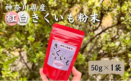 神奈川県綾瀬市産 紅白 きくいも 粉末 50g×1袋 健康食品 イヌリン ビフィズス菌 食物繊維 脂肪吸収 血糖値 菊芋 キクイモ 綾瀬市 1697349 - 神奈川県綾瀬市