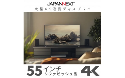 大型4K液晶モニター  55インチ　4K(3840×2160)リファビッシュ品【1570155】 1697051 - 千葉県いすみ市