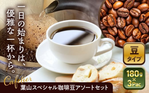 【コーヒー豆】葉山スペシャル珈琲豆アソートセット 3パック入り ／ コーヒー豆 詰め合わせ 神奈川県 特産品 コーヒー ブラジル インドネシア コロンビア エチオピア【Cafetier】 [ASAD005] 1689390 - 神奈川県葉山町