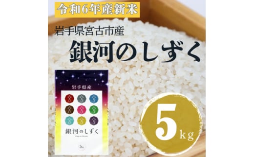 ＜令和6年産＞岩手県産銀河のしずく 精米 5kg【1572254】