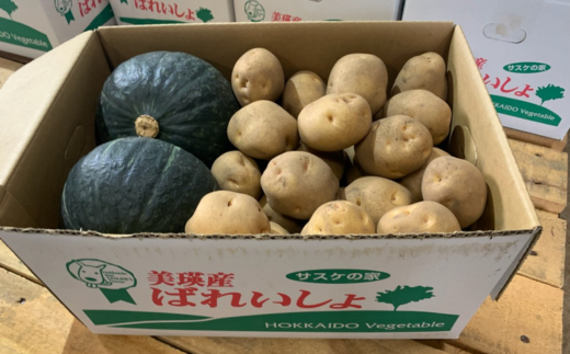 ≪令和７年産予約受付！≫サスケの家 野菜の定期便A（３回便）グリーンアスパラ2kg（L~2L）、スイートコーン12本（１品種）、秋野菜(かぼちゃ1～2個・じゃがいも(北あかり)  約10ｋｇ）[043-06] - 北海道美瑛町｜ふるさとチョイス - ふるさと納税サイト