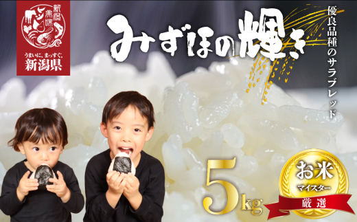 【予約】みずほの輝き 5kg 新潟産 新潟県 令和6年産 コメ お米 米 こめ しんまい 新潟米 新潟 新発田 斗伸 1810630 - 新潟県新発田市