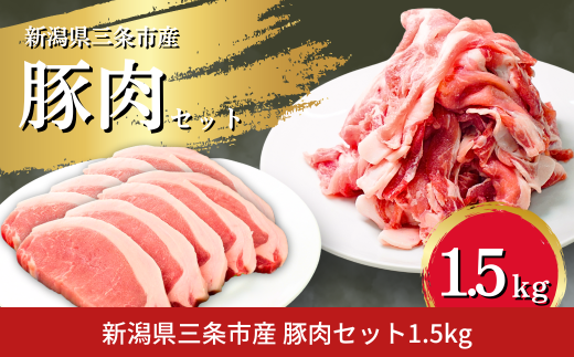 三条市産豚肉 1.5kg とんかつ用 ソテー用 焼き肉用 ロース 肩ロース 冷凍【012S128】