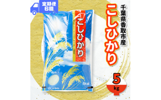 ＜毎月定期便＞千葉県香取市産 の お米 100% コシヒカリ 5kg全6回【4061165】 1697420 - 千葉県香取市