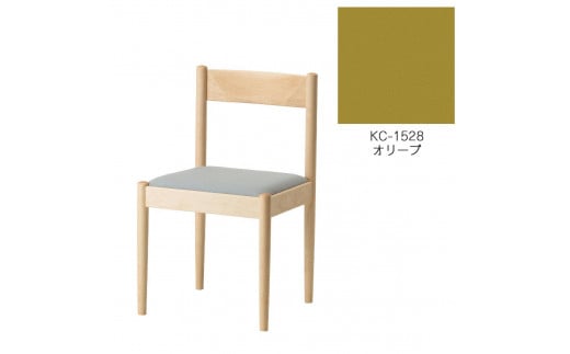 旭川家具　コサイン　フォルクチェア　メープルKC　オリーブ_04462