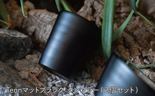 【越前漆器×アウトドア】Teonマットブラック タンブラー 伝統技術が生む上質な逸品 2個セット 1720588 - 福井県越前市