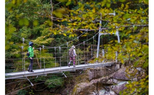 前鬼川への道中にある吊り橋