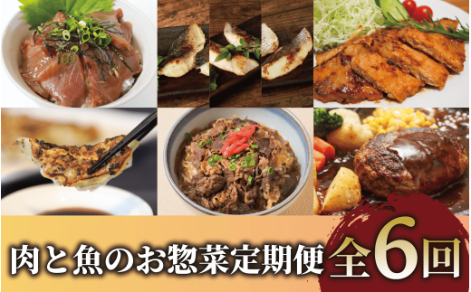 【全６回定期便】肉と魚のお惣菜定期便(Z065-1733) 肉 魚 総菜 惣菜 肉惣菜 魚惣菜 黒豚 餃子 干物 ハンバーグ 海鮮丼 漬け丼 マグロ 牛丼 冷凍 簡単 簡単調理 頒布会 定期 中華 精肉店 鹿児島県産 鹿児島産 国産