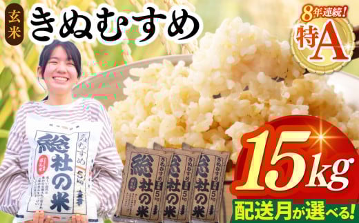 【令和7年産米】特Aきぬむすめ【玄米】15kg 岡山県総社市【数量限定】