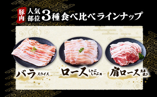 いもこ豚 人気部位3種 食べ比べセット 900g（300g×3パック）