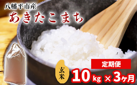 【令和7年産】 新米 11月中旬発送開始予定 あきたこまち 玄米 10kg （5kg×2袋）×3ヶ月定期便 ／ 中沢農産 こめ 米 コメ お米 おこめ ご飯 ごはん げんまい おにぎり お弁当 仕送り お取り寄せ 産地直送 農家直送 単一原料米 国産 国産米 東北 岩手県産 八幡平市産 おすすめ 定期 定期便