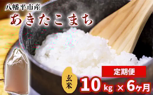 【令和7年産】 新米 11月中旬発送開始予定 あきたこまち 玄米 10kg （5kg×2袋） × 6ヶ月定期便 ／ 中沢農産 こめ 米 コメ お米 おこめ ご飯 ごはん げんまい おにぎり お弁当 仕送り お取り寄せ 産地直送 農家直送 単一原料米 国産 国産米 東北 岩手県産 八幡平市産 おすすめ 定期 定期便