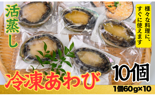 不老不死徐福アワビ伝説！目指せ、あわびシェフ〈10個〉1個約60g～70gのアワビを使用　[KN13]