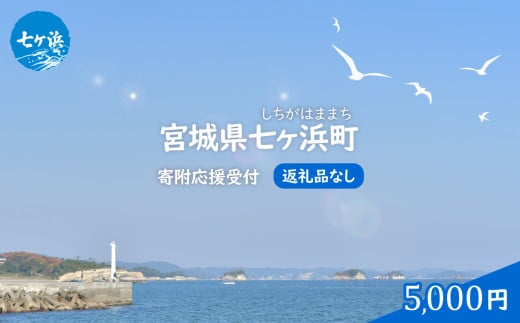 七ヶ浜町 返礼品なし 応援寄附【5,000円】| 7h-hn-5000 1941360 - 宮城県七ヶ浜町