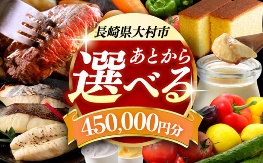 【あとから選べる】大村市ふるさとギフト45万円分 あとからセレクト 寄附後に選べる 後日選択 ゆっくり選べる あとから寄附 あとからギフト あとからセレクト あとから選べる [ACBI017]