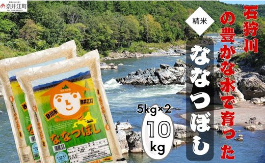 【令和6年産】北海道産『JA新すながわ ななつぼし 10kg』石狩川の豊かな水で育った 単一原料米 米 お米 白米 精米 こめ おこめ ごはん ご飯 送料無料 10kg 北海道 奈井江町