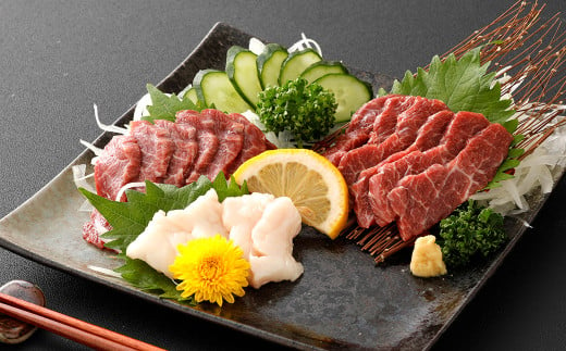 スライス 馬刺し セット （上赤身 90g、たてがみ 10g） 計100g 馬刺 馬肉 肉 お肉 ヘルシー くまもと 熊本 スライス馬刺し 赤身 コウネ 冷凍