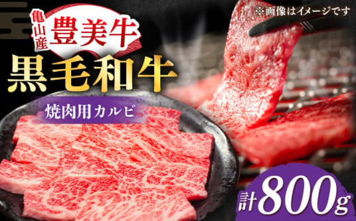 焼肉【豊美牛】カルビ焼肉用800g / 焼肉 カルビ 牛肉 焼肉セット 牛肉 冷凍カルビ 人気 カルビ / 亀山市 / 豊田畜産 [AMAL003] 562594 - 三重県亀山市