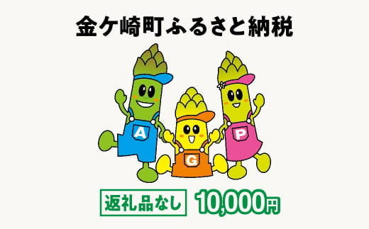 金ケ崎町 ふるさと納税 返礼品なし 【10,000円寄附】