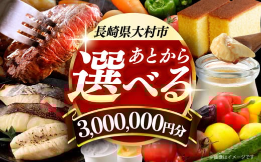 【あとから選べる】大村市ふるさとギフト300万円分 あとからセレクト 寄附後に選べる 後日選択 ゆっくり選べる あとから寄附 あとからギフト あとからセレクト あとから選べる [ACBI027]