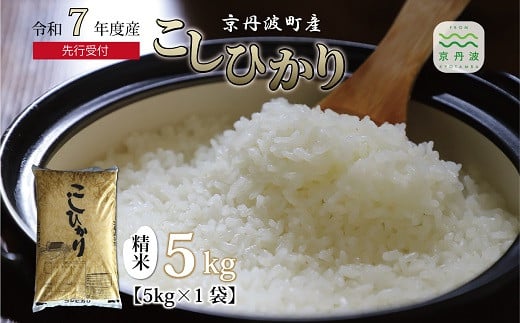 《 新米先行予約 》2025年9月発送開始 こしひかり 京丹波町産 5kg 令和7年産米 精米 お米 京都 丹波 コシヒカリ 特A獲得 農家直送 ※北海道・沖縄・その他離島は配送不可 [008OK001] 1338114 - 京都府京丹波町