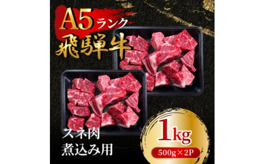 飛騨牛5等級 スネ肉煮込み用1kg(500g×2P)　FTA282【1578295】 1919774 - 岐阜県羽島市