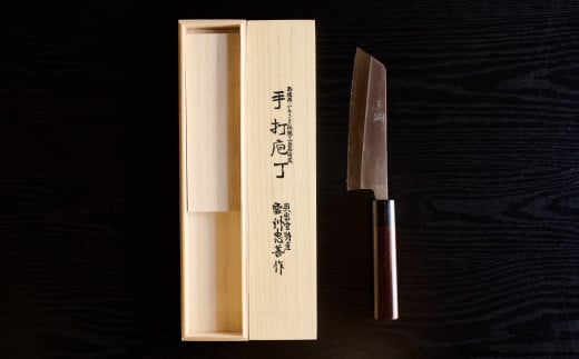《川島忠善》玉鋼の包丁（紫檀）【伝統技術 玉鋼 たたら製鉄 包丁 調理器具 キッチン用品 調理用品  切れ味抜群 ギフト プレゼント】